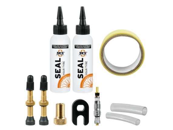 Komplett Set für schlauchlose Reifen Tubeless Kit