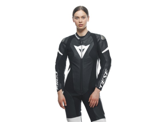 Lederkombi Dainese Grobnik Lady Pc Einteiler Perforiert Black Black White