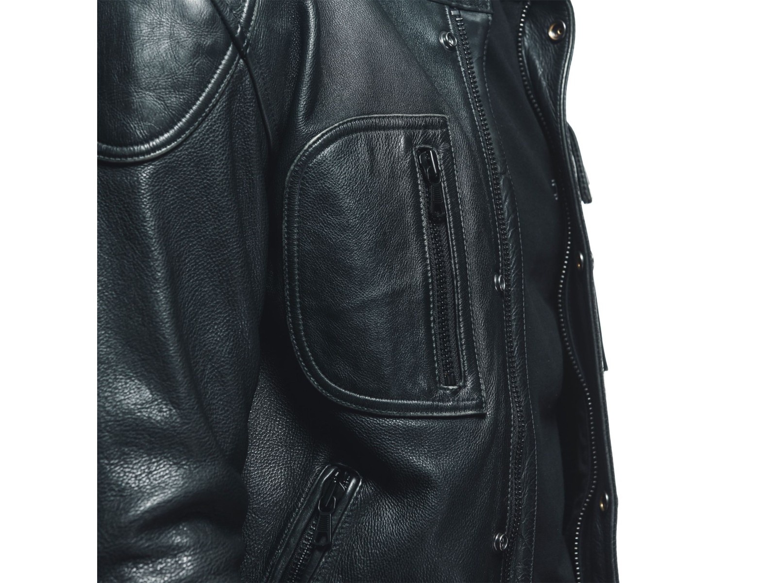 Atlas leather jacket black