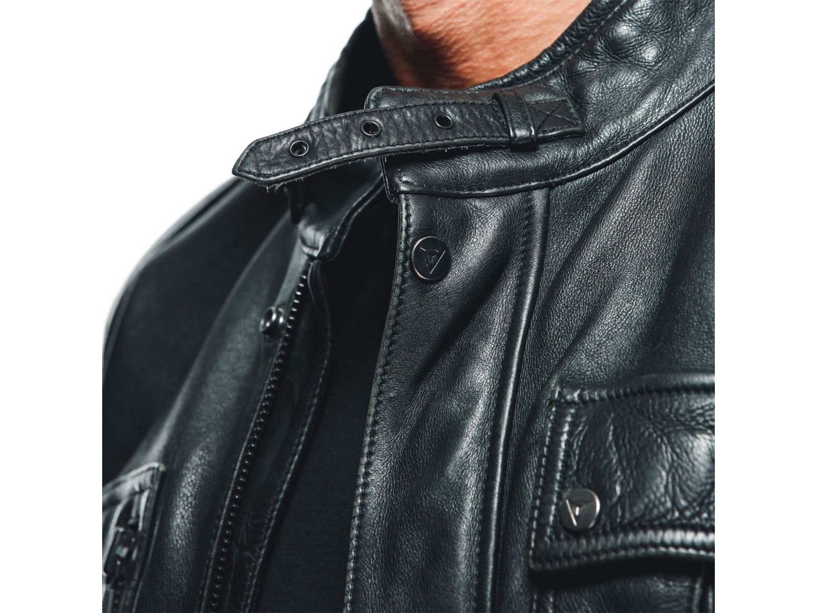 ジャケット・アウター atlast d Pocket leather black Atlas leather jacket black