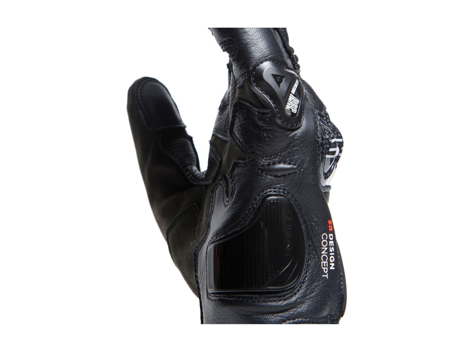 Dainese Carbon 4 Short Gloves Black / Red-fluo