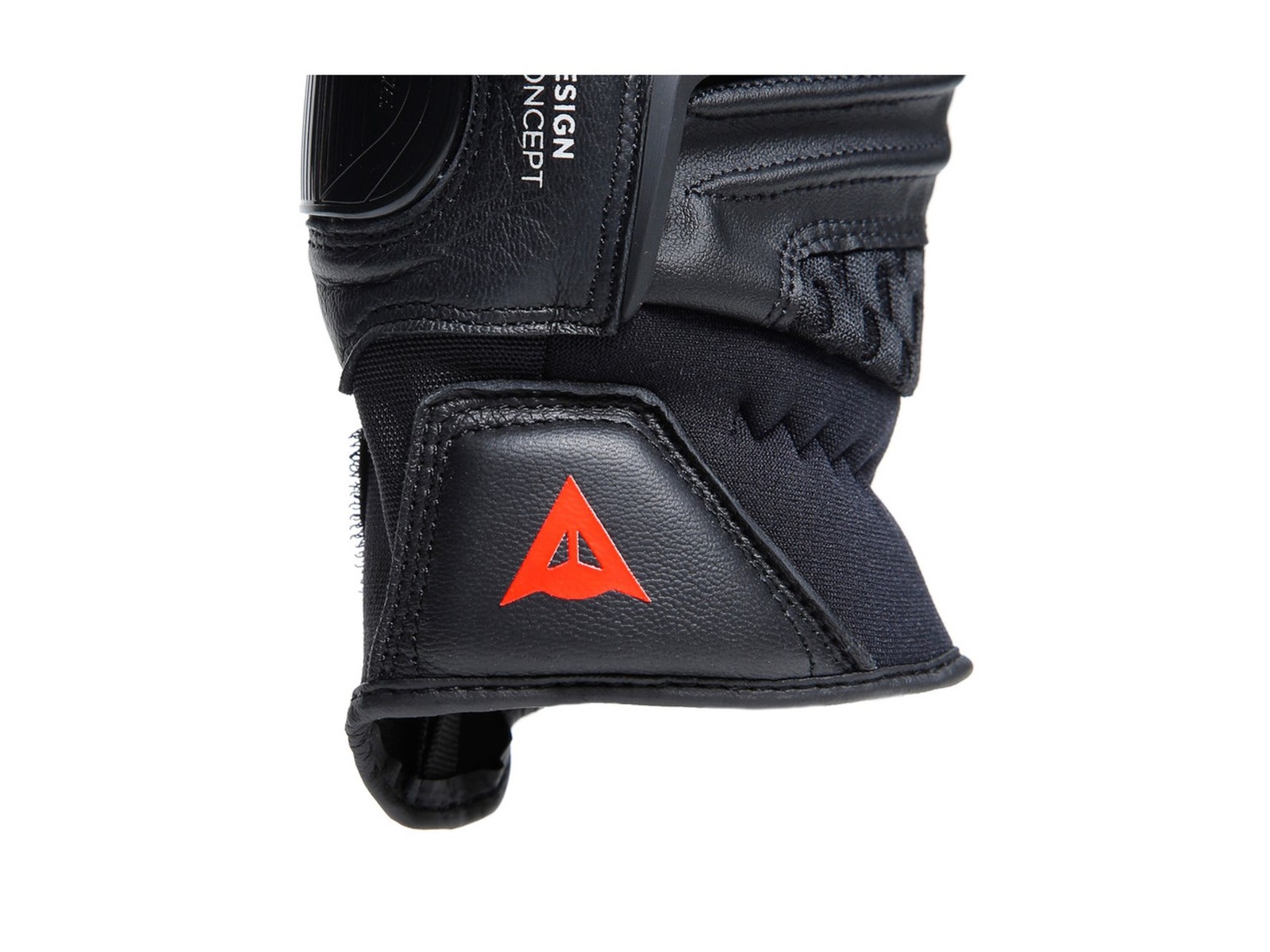 Dainese Carbon 4 Short Gloves Black / Red-fluo