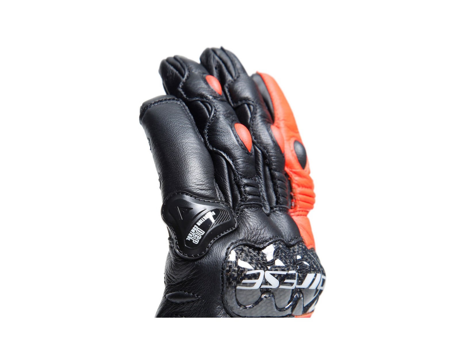 Dainese Carbon 4 Short Gloves Black / Red-fluo