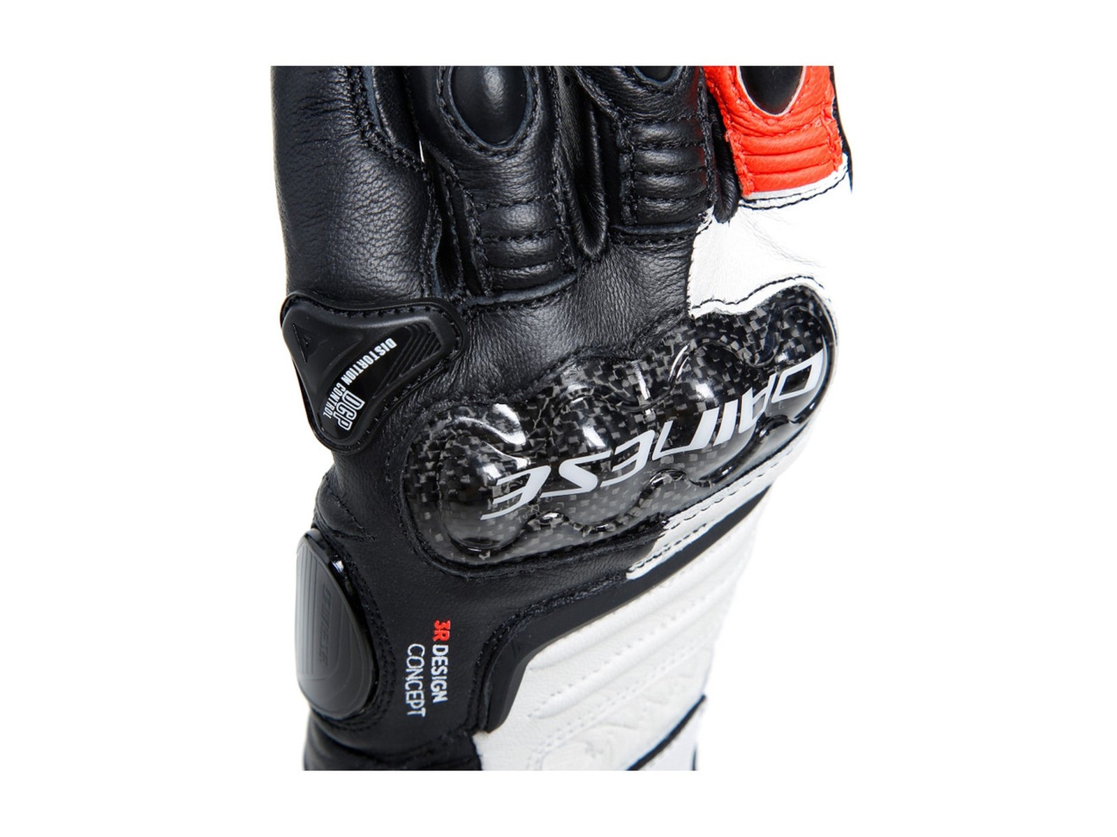 Dainese Carbon 4 Long Lady Gloves black/white/fluo-red