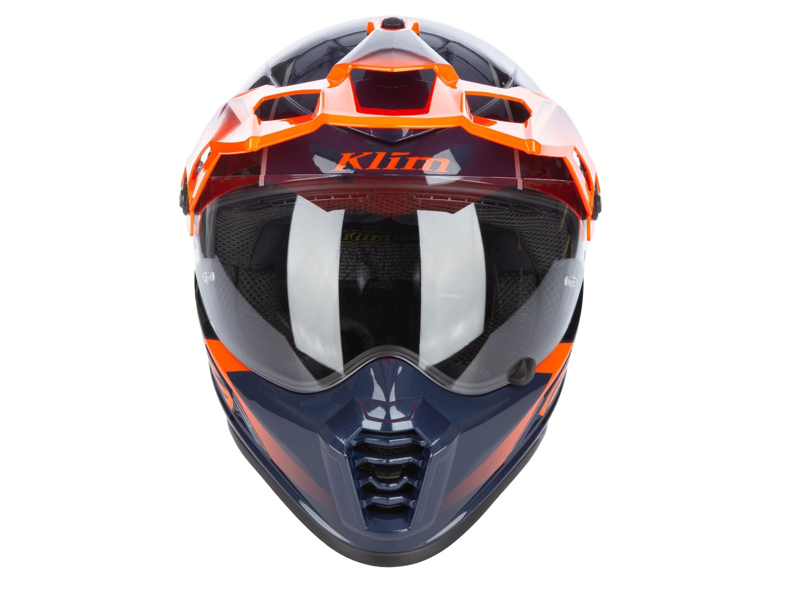 Krios Pro Carbon ECE / DOT Echo Gloss Black - Striking Orange