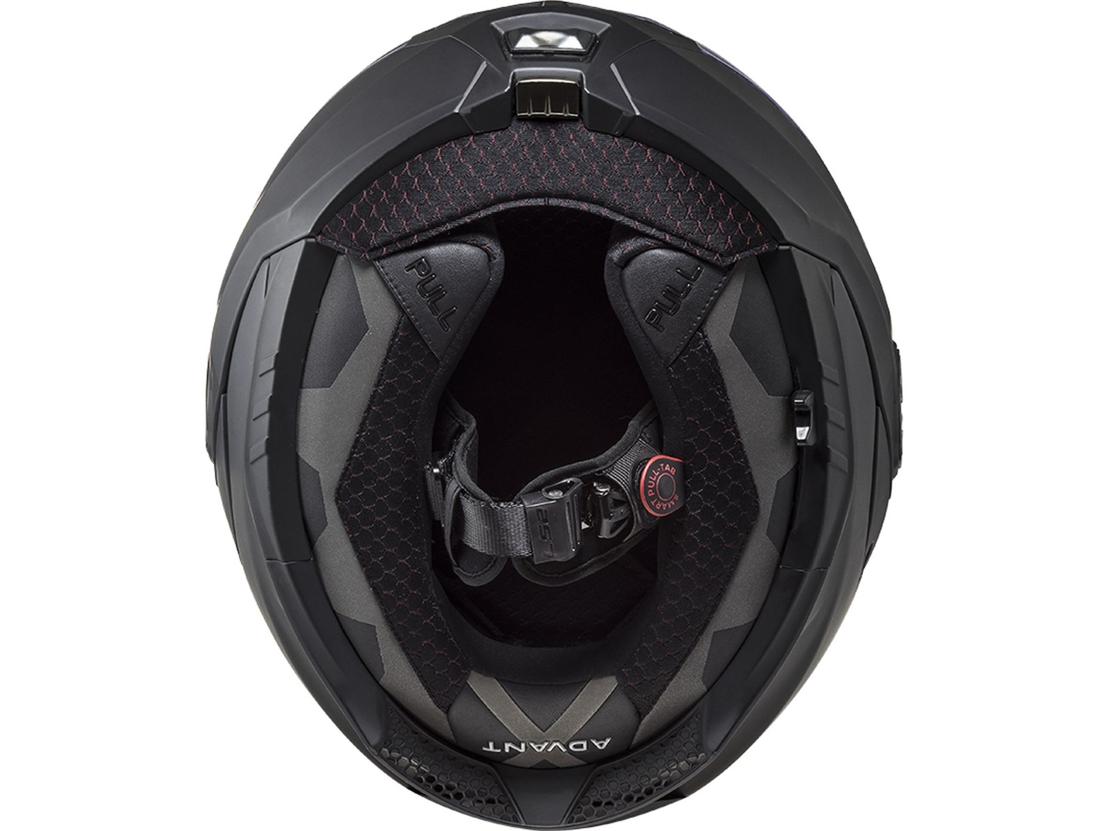 LS2 Helm Advant X Spectrum FF901 Zwart / Wit / Rood Maat S | Helmen | Quick Release Ratelsluiting | Kunststoff | Geeignet Für, Schwarz / Weiß