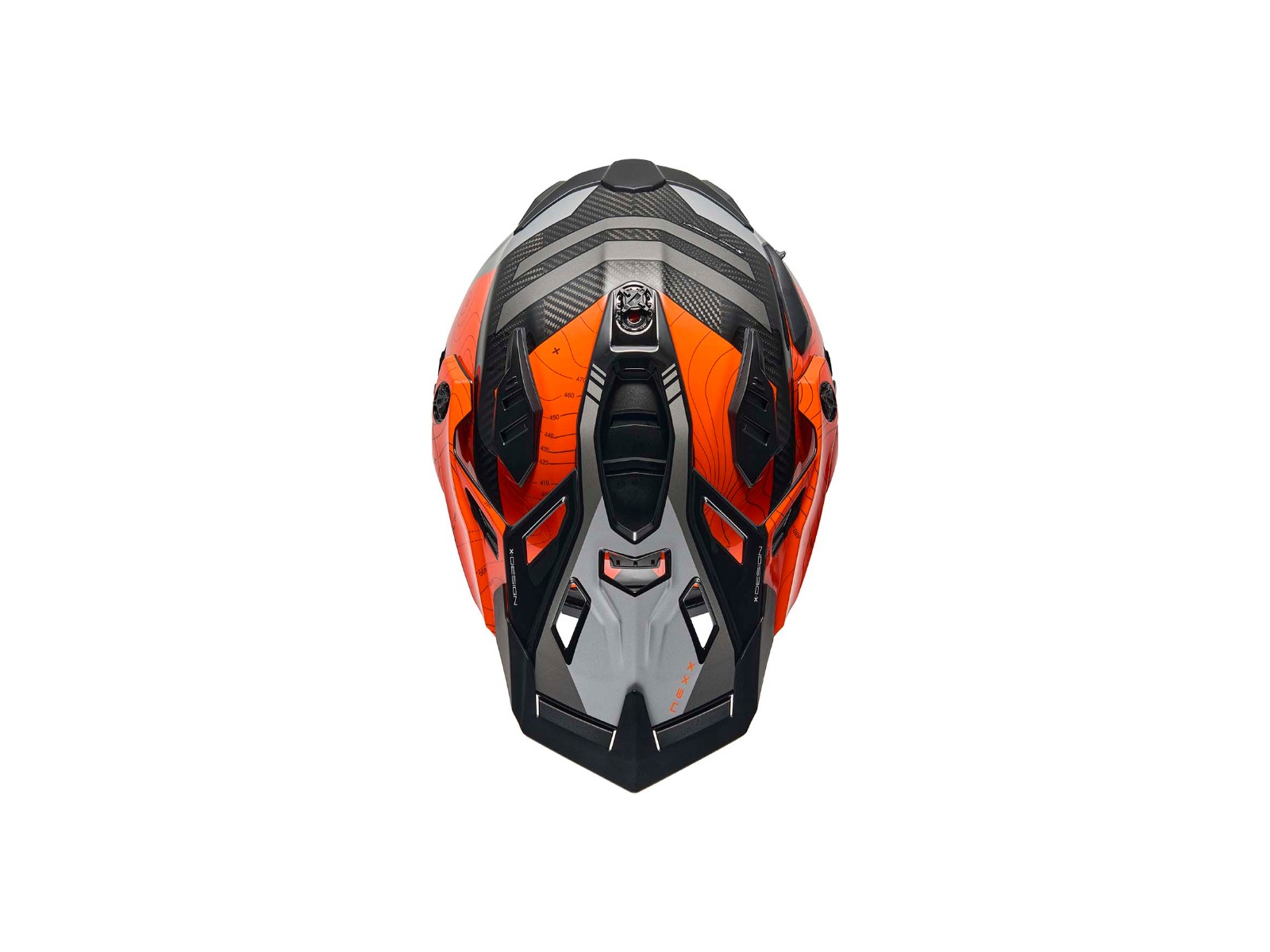 Nexx X. WED 3 Furka Carbon Adventure helmet orange/grey-gloss