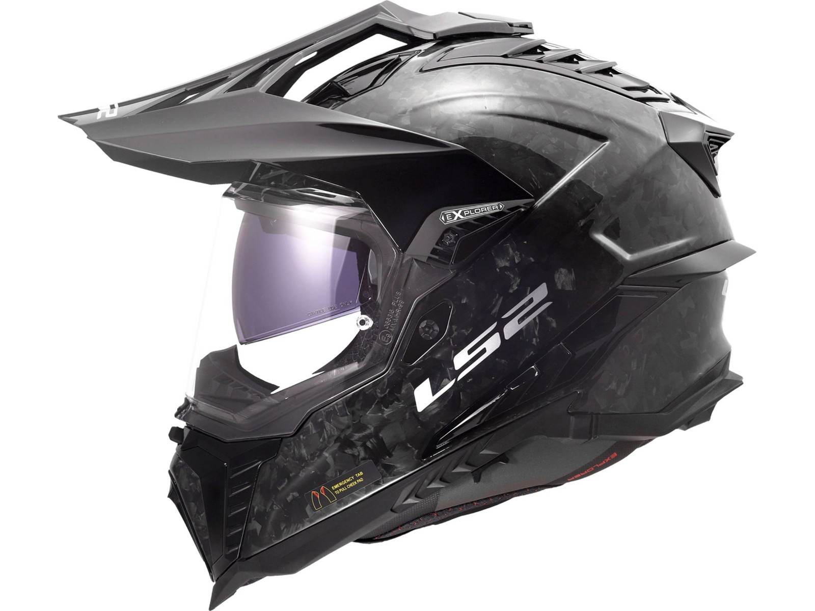 LS2 MX701 Explorer Adventure Carbon 06 Forged Carbon