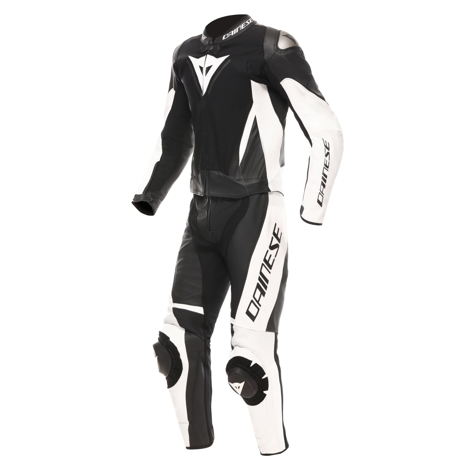 Dainese Demon Sprint 2-piece leathersuit black/white/white