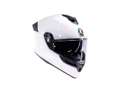 Agv K5 Mono White Glossy Integral Helm glanz weiss