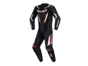 Alpinestars GP Force V2 Lederkombi 1-Teiler schwarz/weiss/neon-rot