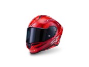 Alpinestars S-R7 Core Helm ECE06/DOT Red White Glossy rot/weiss