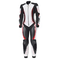 Held Ayana 3 1-Teiler Damen Lederkombi schwarz/weiss/rot