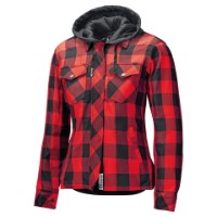 Held Lumberjack 2 Damen Flanellhemd schwarz/rot