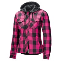 Held Lumberjack 2 Damen Flanellhemd schwarz/pink