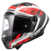 LS2 FF805 Thunder Carbon GP Aero Raute 06 weiss/rot Racing Helm