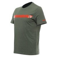 Dainese T-Shirt Stripes Climbing-IVY/Fluo Red