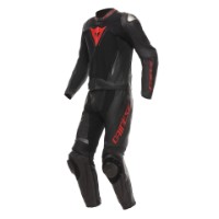 Dainese Demon Sprint 2-piece leathersuit black/black/red