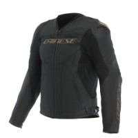 Dainese Racing 5 Lederjacke schwarz/gold