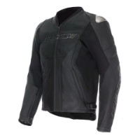 Dainese Racing 5 perforiert Lederjacke Sommer schwarz/schwarz