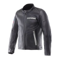 Dainese Leggenda perforiert Lederjacke schwarz