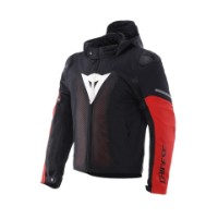 Dainese Super Sprint Tex Texil Jacke Motorrad schwarz/weiss/rot