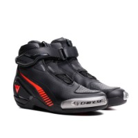 Dainese Superya Schuhe Schwarz/Fluo-Rot
