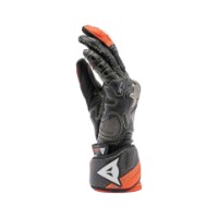 Dainese Full Metal 7 Motorrad Handschuhe Schwarz/Fluo Rot