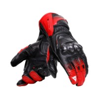 Dainese Fiero Metal Sport Handschuhe Schwarz/Rot/Weiß