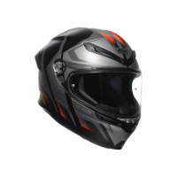 Agv K6 S Karve Motorrad Helm Sport Matt-Schwarz/Grau/Rot