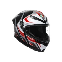 Agv K6 S Karve Motorrad Helm Sport Matt-Schwarz/Weiß/Rot