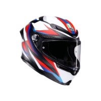 Agv K6 S Timewrap matt-schwarz/rot/blau Helm Motorrad Racing