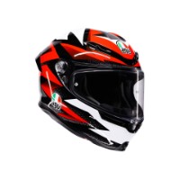 Agv K6 S Braven schwarz/rot/weiss Helm Motorrad Racing