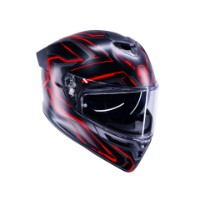 Agv K5 Astralix matt black / red helmet