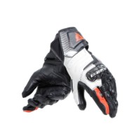 Dainese Carbon 4 Long Lady Handschuhe schwarz/weiss/fluo-rot