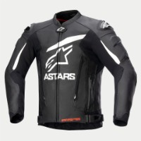 Alpinestars GP Plus V4 Lederjacke schwarz/weiss