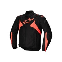 Alpinestars T-Jaws V4 Jacke wasserdicht schwarz/neon-rot