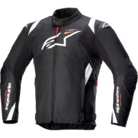 Alpinestars T-SP 1 V2 wasserdichte Motorrad Textiljacke schwarz/weiss