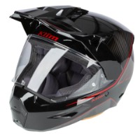 Klim X1 Alpha Adventure Helm ECE / DOT Quanta Gloss Black / Fiery Red
