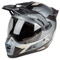 Klim Krios Pro Carbon ECE / DOT Charger Grey Adventure Helm