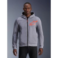 Alpinestars Chrome V2 Sport Hoodie grau/neon-rot