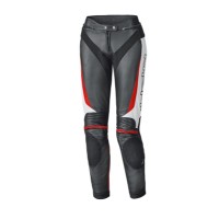Held Lane 2 Damen Lederhose schwarz/weiß/rot