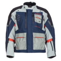 Klim Carlsbad GTX Gore-Tex Jacke Dress Blues - Red Oxide grau / blau wasserdicht