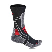 Motorrad Damen Socken kurz Schwarz/Rot