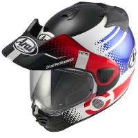 Arai Tour-X5 Print Multicolor Adventure Helm weiss/blau/rot/schwarz