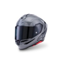 Alpinestars S-R7 Helm ECE06/DOT gray glossy / grau glossy