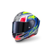 Alpinestars S-R7 Lumen Helm ECE06/DOT Silver Black Pink Yellow Fluo White Glossy schwarz pink neon-gelb weiss glossy