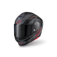 Alpinestars S-R7 Core Helm ECE06/DOT Black Gray Red Matte schwarz/grau/rot
