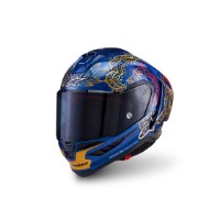 Alpinestars Supertech R10 Martinator Thai Limited Edition Blue Black Gold Glossy
