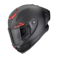 Scorpion EXO-RACE Air Carbon Solid Helm matt-schwarz/rot